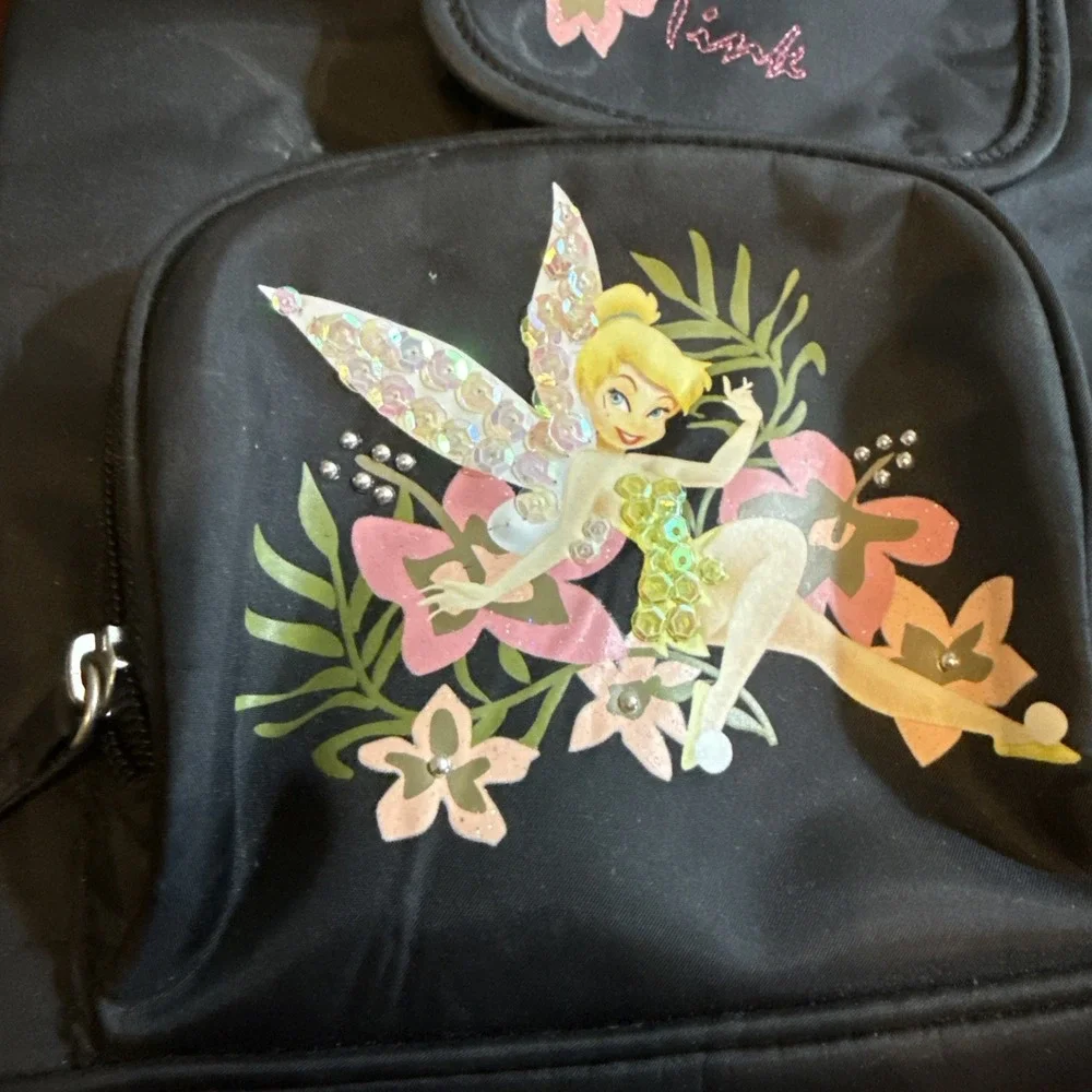 Disney Store Tinker Bell‎ Backpack Bag Black
